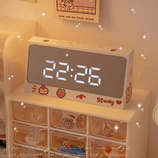 Kawaii Alarm Clock  Cute Digital Alarm Clock  Kawaii Clock  | Etsy