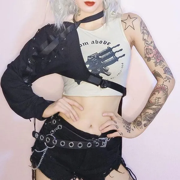 One Sleeve Strap Top SD00643