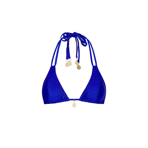 Halter Bralette Bikini Top - Malibu Blue | Extra Small