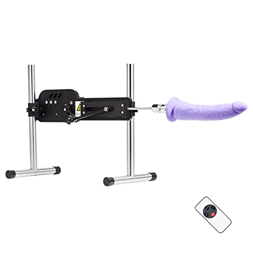 SENSUA Thrusting Dildo Sex Machine with Remote Control, Automatic Dildo Thrusting Machine Gun for Vaginal Anal Sex Massage, Adult Toy for Men Women Couples, Electric Dildo Machine w 8" Attachment - 1 Count (Pack of 1)