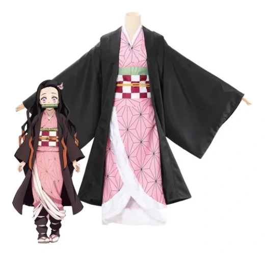 Demon Slayer Kamado Nezuko Kimonocosplay Disfraz Anime Traje