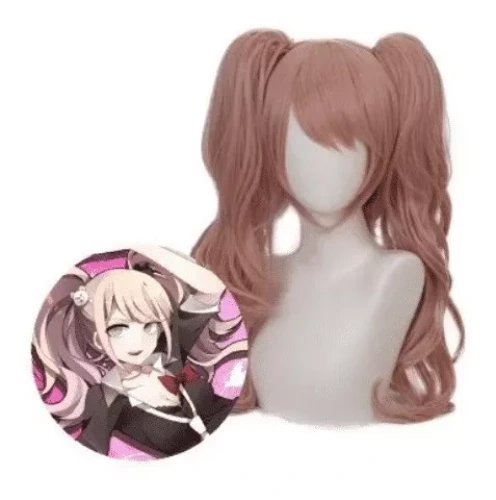 Peluca De Enoshima Junko Rosa Para Cosplay