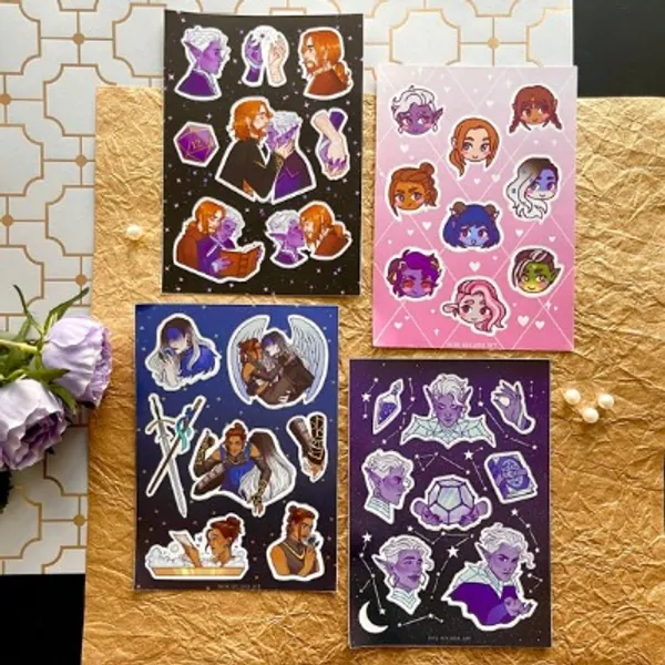 Critical Role Vinyl Sticker Sheets | Etsy