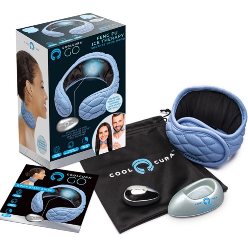 CoolCura Ice Therapy Device, Relax with Feng Fu Ice Therapy, Cold Therapy Ice Neck Wrap, Headache Relief, Stress Relief, Anxiety Relief - 