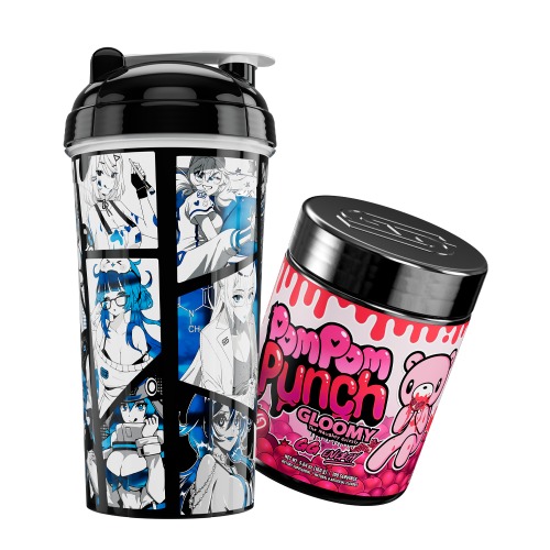 24oz Season 6 Manga Shaker / Pom Pom Punch GG by Gloomy Bear - 100 Servings