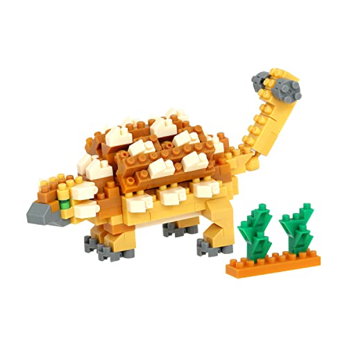 nanoblock - Dinosaurs - Ankylosaurus, Collection Series Building Kit, Multi, (NBC_364) - Dinosaurs - Ankylosaurus
