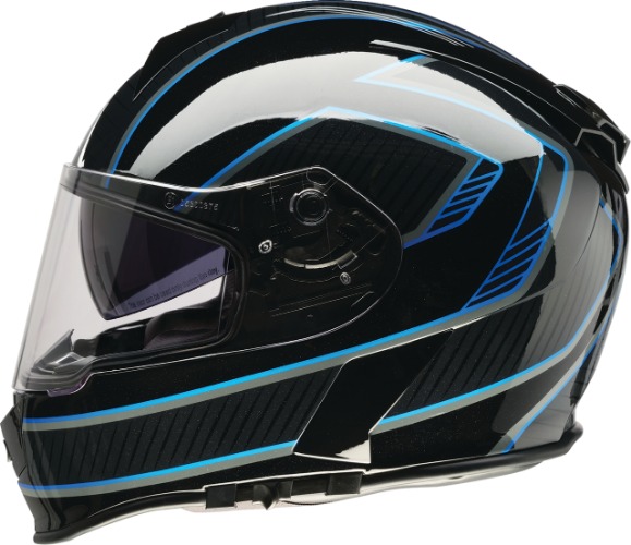 Z1R Warrant Helmet - Amplify - Black/Blue - Medium 0101-17887