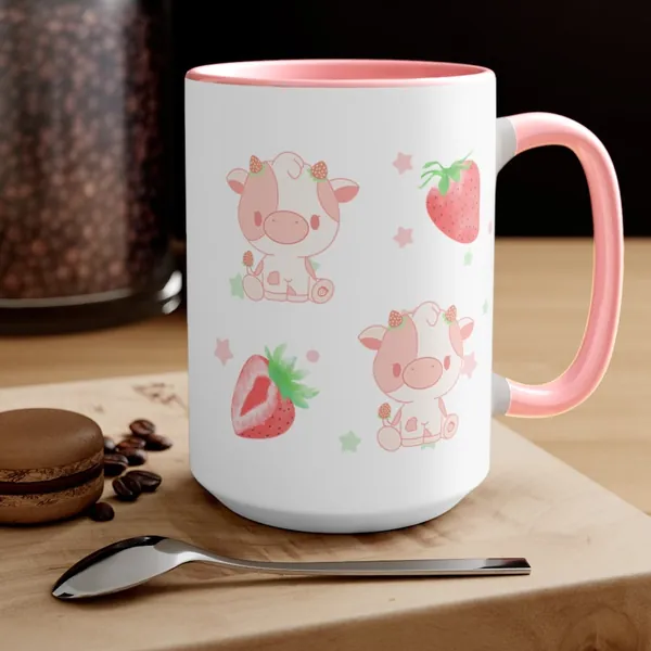 strawberry cow mug ♡