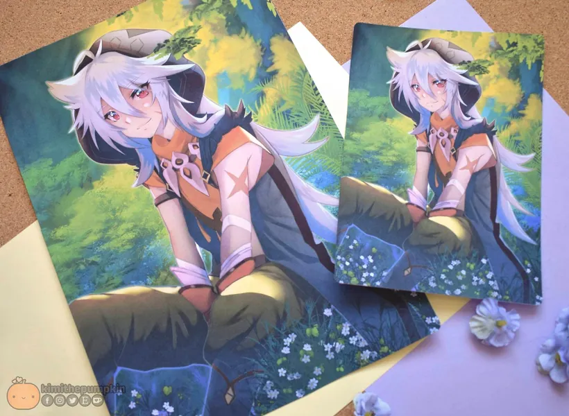 Geshin Impact Razor Print