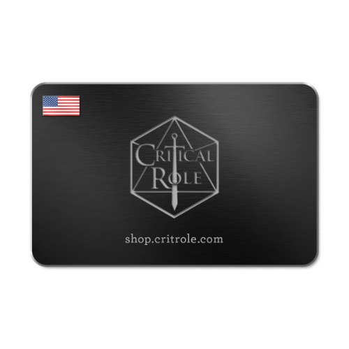 Critical Role Gift Card | $100.00