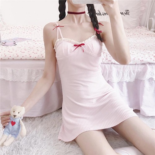 Babydoll Night Dress - Pink / M