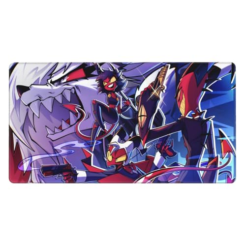 Helluva Anime Boss Mouse Pad 16x29.5in Personalised Graphic Rubber Mousepad Desk Pad Non-Slip Office Gaming Keyboards Mouse Mat