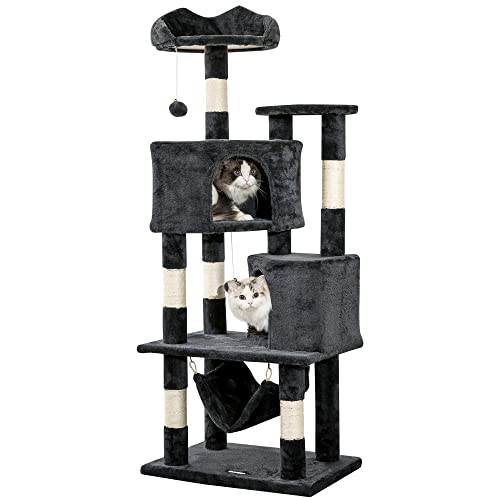 Multi-Level Cat Tower - Smoky Grey