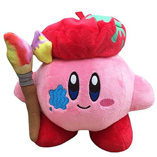 Babioms Kirbi Plushie, 20cm Rosa Peluche Kirbi, Juguete de Peluche Dibujos Animados, Kirbi Peluche, Kirbi Muñeca de Peluche Anime Plushie para Niños Regalos de Cumpleaños