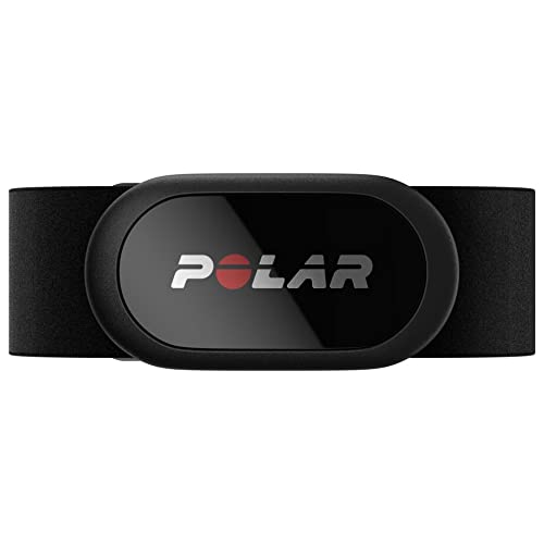 Polar H10 Sensor de frecuencia cardíaca, ANT+, Bluetooth, ECG resistente al agua con memoria interna, compatible con apps de Fitness, ciclocomputadores y Smartwatches - H10 - M-XXL - Negro-Negro