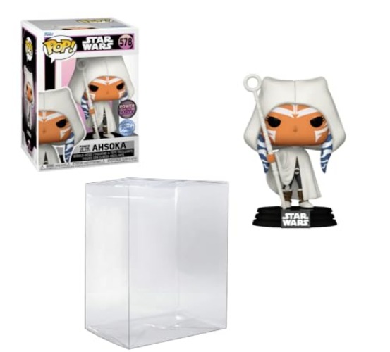 Funko Star Wars: Power of The Galaxy - Ahsoka 578 Exclusive Bundled with Pop Protector