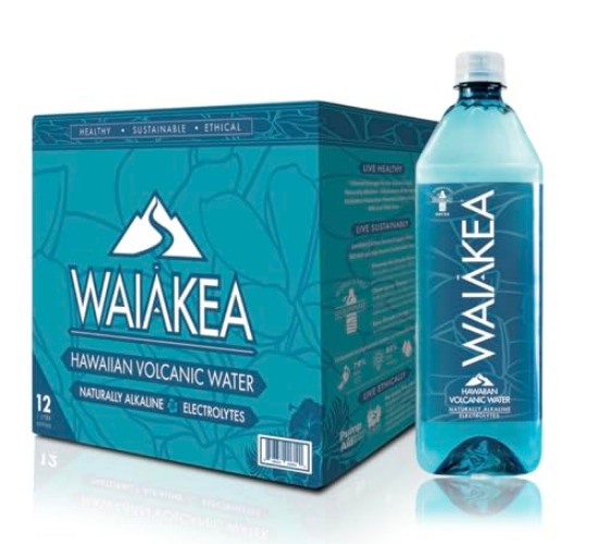 Waiakea Naturally Alkaline Hawaiian Volcanic Water, Natural Electrolytes & Minerals, 700mL, 23.7 Fl Oz (Pack of 15) - 23.6 Fl Oz (Pack of 15)