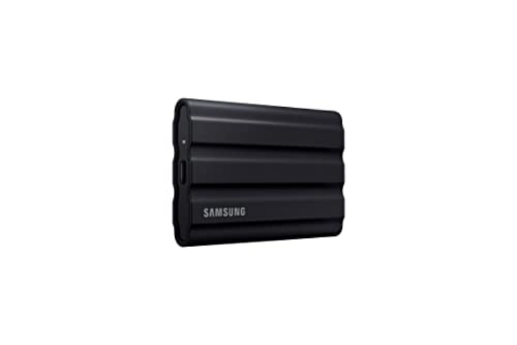 SAMSUNG T7 Shield 1TB, up to 1050MB/s, USB 3.2 Gen2, Rugged, IP65 Rated, for Photographers, Content Creators and Gaming, Portable External Solid State Drive (MU-PE1T0S/AM, 2022), Black - Black - 1 TB