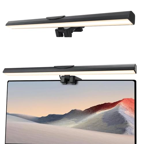 YEYIZU Monitor Light Bar, USB Powered Monitor Lamp for Eye Caring, 25 Lighting Modes, Computer Monitor Desk Lamp, Space Saving LED Screen Light Bar for Desk/Office/Home/Game