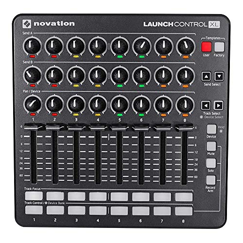 Novation Launch Control XL MKII USB MIDI controller for Ableton Live with assignable controls - XL - Black - Controller