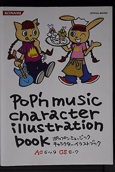 JAPAN Pop'n Music Character Illustration Book AC6~9 & CS6~7 Konami Official Book  | eBay