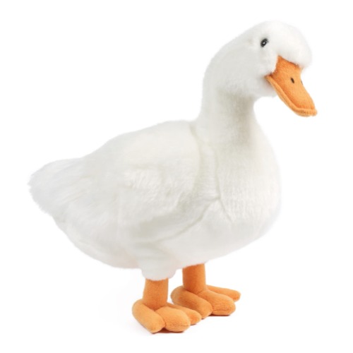 Living Nature Soft Toy - Plush Farm Animal, Large Duck (35cm) - Realistic Soft Toy with Educational Fact Tags - Duck (35cm) $66.00