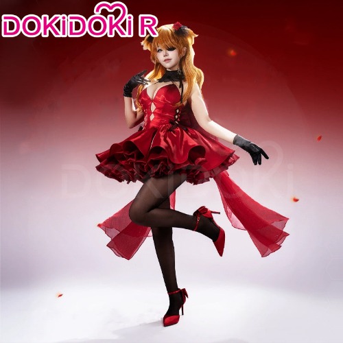 【Size XS-XL】DokiDoki-R Game GODDESS OF VICTORY: NIKKE Cosplay Costume Red Dress | S-Order Processing Time Refer to Description Page