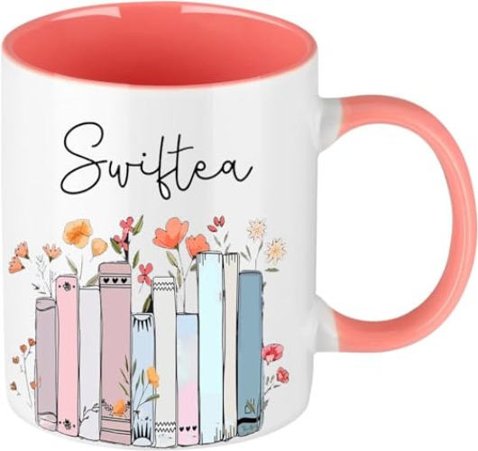Singer Album Coffee Mug for Singer Fans, Tea Cup Merch for Singer Fans Womens and Girls,Gifts for Fans Merchandise Pink and White Mother's Day Nurse Gift Graduation Gift (11oz,White) - Pink
