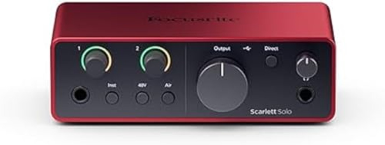 Focusrite Scarlett Solo 4th Gen USB Audio Interface - Scarlett Solo - 4th Gen