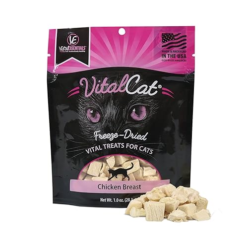 Vital Essentials Freeze Dried Cat Treats, Chicken Breast 1 oz