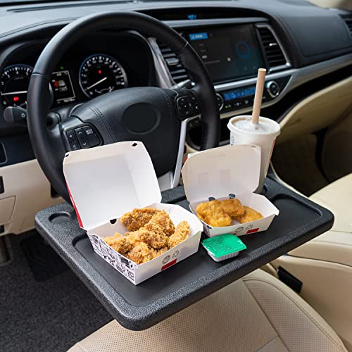 Auto Car Steering Wheel Tray for Toyota Highlander Tacoma Tundra Camry 4runner Corolla Rav4 Toyota Car Accessories, for Laptop, Tablet, iPad Or Notebook Car Travel Table, Food Eating Table