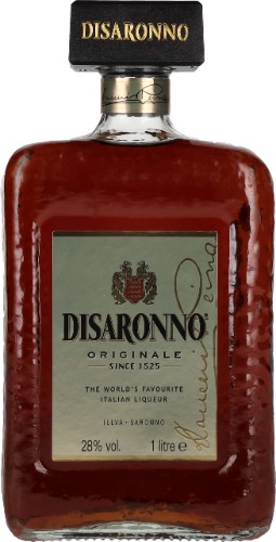 Disaronno Originale Amaretto - Iconic Italian Liqueur, Sweet and Fruity Character, Made in Italy and Award-Winning Drink, Bottle of 100 cl, 28% ABV