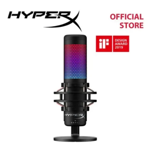 HyperX QuadCast S USB Condenser Full-featured RGB Gaming Microphone (4P5P7AA/HMIQ1S-XX-RG/G)