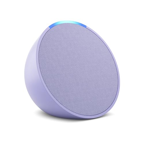 Echo Pop | Full sound compact Wi-Fi and Bluetooth smart speaker with Alexa | Lavender Bloom - Lavender Bloom - Device Only