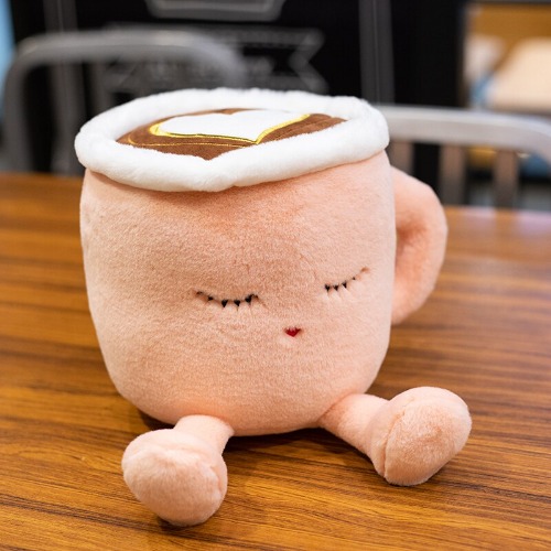Sakura Latte and Matcha Cup Plushies (2 Colors, 2 Sizes) - 7"/ 20cm / Sakura Latte