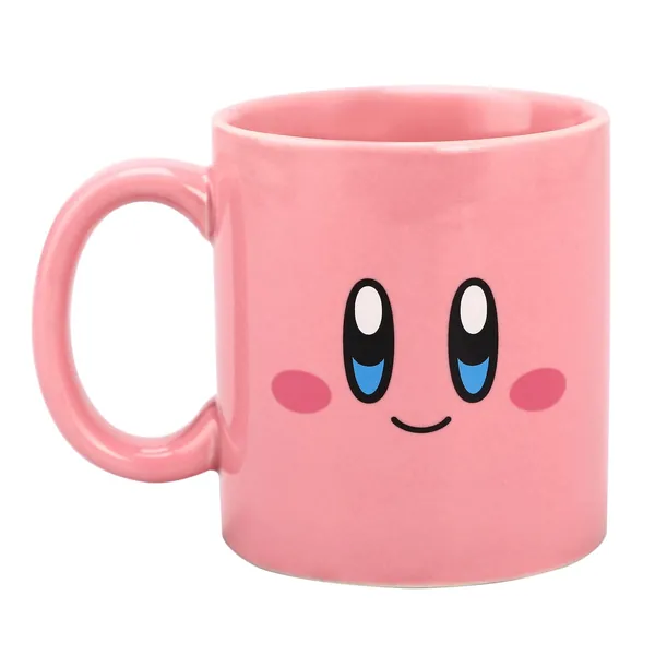 Kirby Big Face 16 Oz Pink Ceramic Mug - 