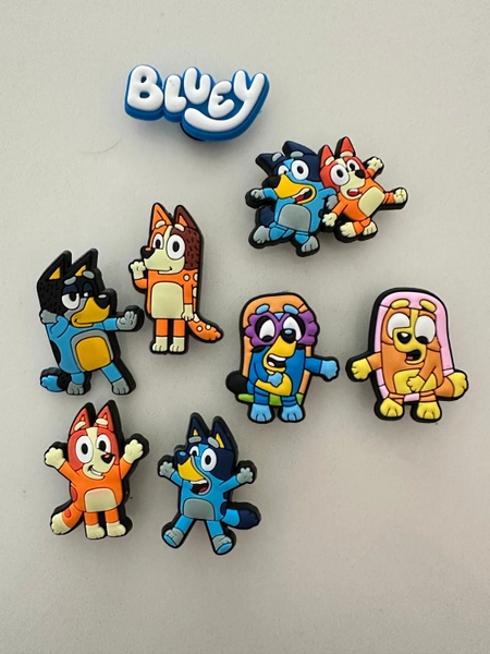 Bluey Croc Charms SET of 8 - FREE SHIP