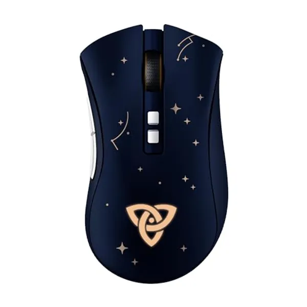 Razer DeathAdder V2 Pro - Wireless Gaming Mouse with Ergonomic Comfort (HyperSpeed Wireless, 2nd Gen Optical Switches, Optical Focus + 20K Sensor, Speedflex Cable, 88g Ergonomic Form) Genshin Impact
