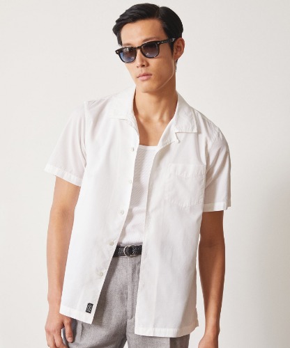 Summerweight Cafe Shirt in White | L / White / SH8010000-800