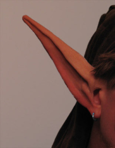 Large Anime Elf Ears | ■ Painted Medium Skintone+$5 / ■ Add Spirit Gum & Remover +$7 (US Only)