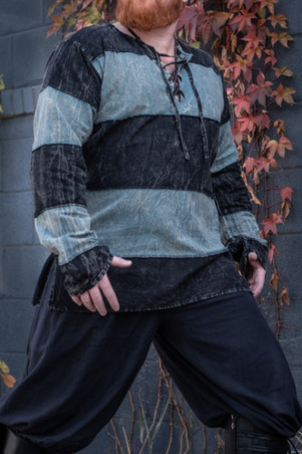 Vagabond Tunic - Black/Blue - 2X