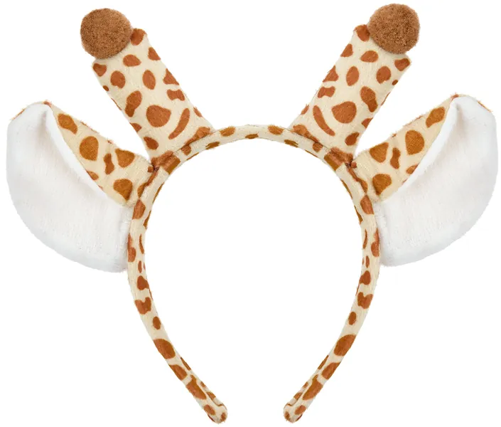 Balinco Giraffe Haarreif | Haarreifen | Giraffenohren Headband | Haarschmuck | Giraffenhörner | Headwear | Karneval Fasching Halloween Party