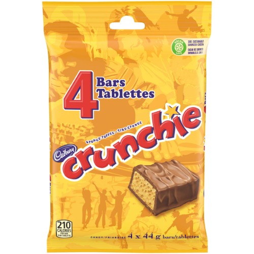 Cadbury Crunchie Candy, 4 Count