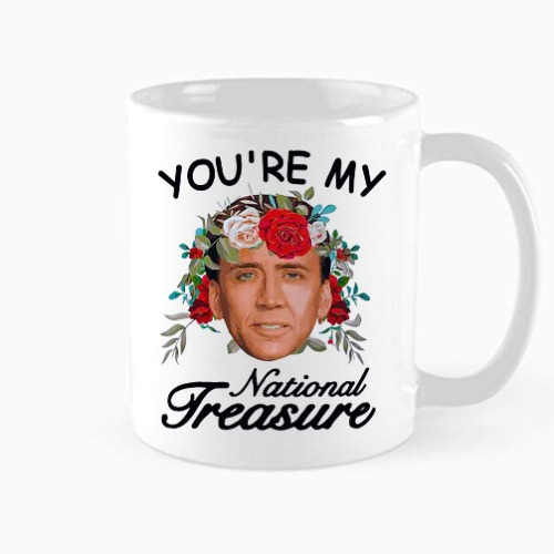 Funny Coffee Mug, You're My National Treasure Coffee Cup, Attractive Lovely Gift For Best Friend Buddy Closed Friend On Birthday Love Holiday, Christmas, Valentine's Day gifts，11 oz Novelty Mug - 