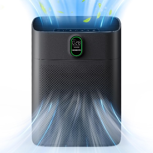 MORENTO HY4866 Air Purifiers for Home Large Room - Black
