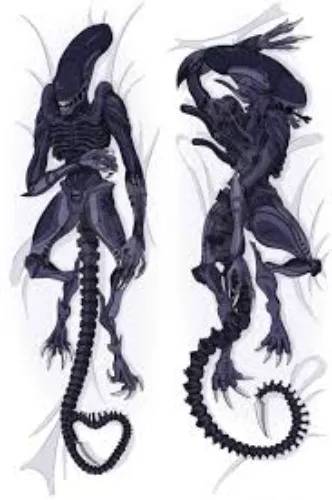 Xenomorph body pillow