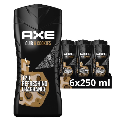 Axe Showergel Collision Leather, (6*250ml)