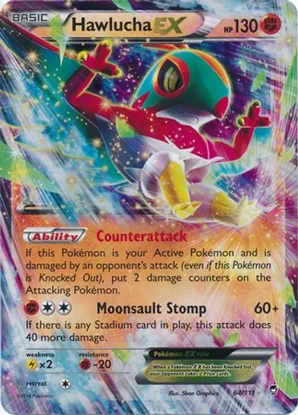 Pokemon - Hawlucha (64/111) - XY Furious Fists - Holo