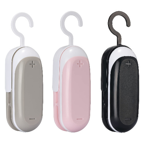 Mini Bag Sealer, 3 Packs Portable Heat Vacuum Sealers, Chip Bag Sealer with Cutter 2 in 1 Heat Sealer Food Sealer Bag Resealer Handheld with Hook for Plastic Bags Food Storage - 