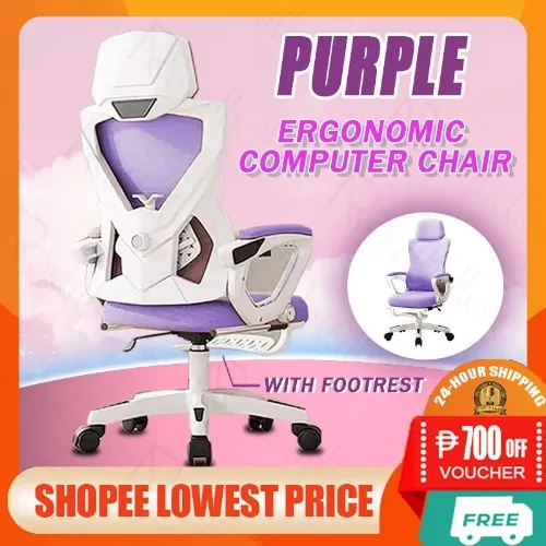 Ergonomic Chair With Foot Rest Computer Chair Heavy Duty Reclining Chair